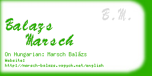 balazs marsch business card